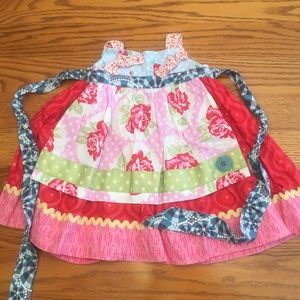 Matilda Jane Monroe Knot Apron Dress with roses